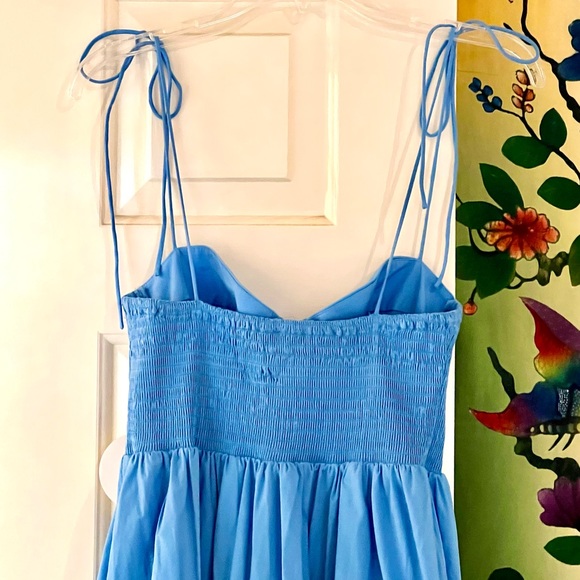 🌺🎉HP🎉🌺 NWOT Staud Landry Maxi Dress Azure - Picture 14 of 16